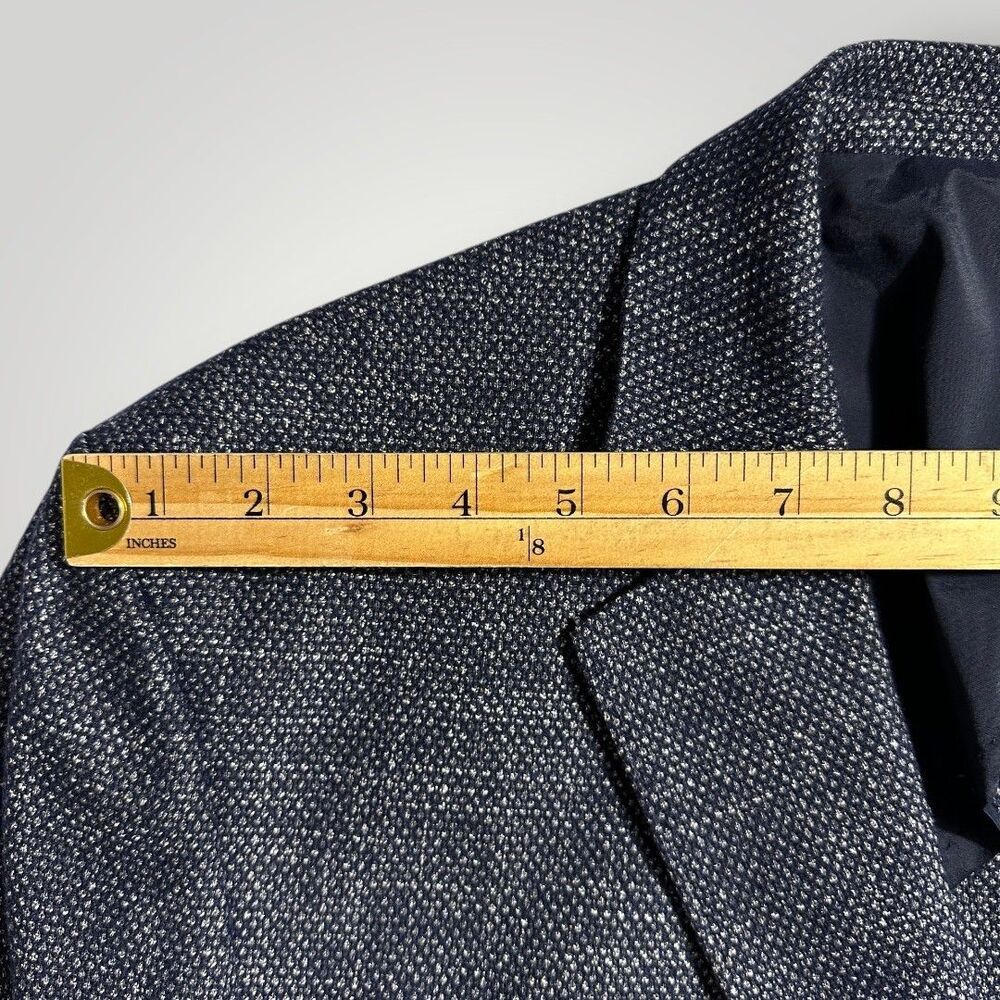 JOSEPH ABBOUD Mens Blazer Sport Coat Two Button Jacket 50R Wool Blend Navy - Picture 3 of 10